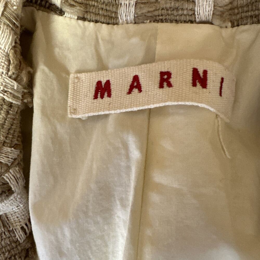 Marni Tweed Blazer Jacket EU 44 US 8 Classic Designer Career Quality Timeless - Picture 15 of 16